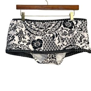 Mossimo Mini‎ Skirt Swim Bottom Black White Size XL
